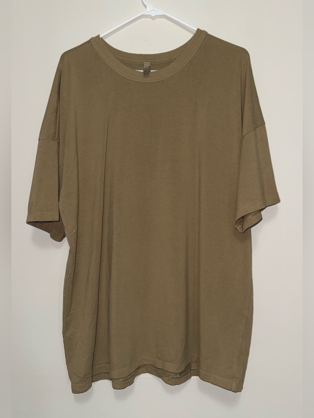 SKIMS Dark Khaki Heavyweight T-Shirt - Short Sleeve Crewneck
